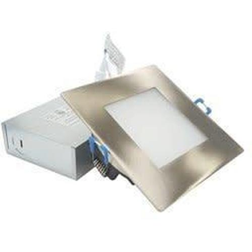 SLIM LED DOWNLIGHT 2'' SQUARE, 9W, 550LMN, 5000K, SATIN NICKLE ***NEW***-ORTECH-CROWN DISTRIBUTION-Default-Covalin Electrical Supply