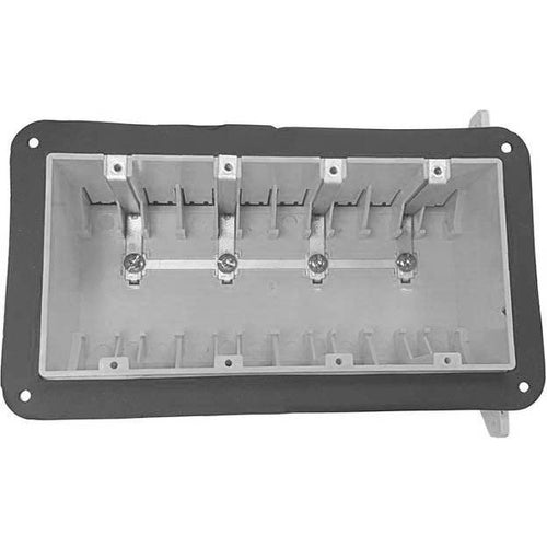 PLASTIC BOX, VAPOR PROOF, FOUR GANG-ORTECH-CROWN DISTRIBUTION-Default-Covalin Electrical Supply