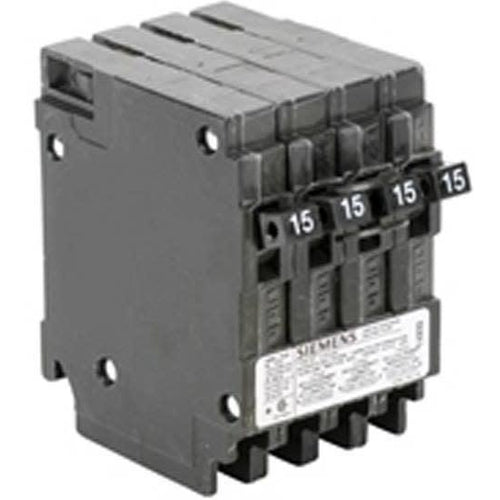  SIEMENS 15A/15A/15A QUAD PUSH-IN CIRCUIT BREAKER Q21515CTNC-SIEMENS-DEALER SOURCE-Default-Covalin Electrical Supply 