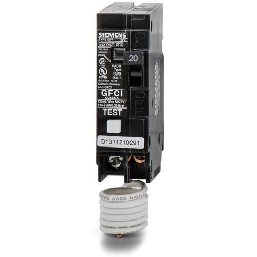 SIEMENS 1 POLE 20A PUSH-IN GROUND-FAULT CIRCUIT BREAKER QF120-SIEMENS-DEALER SOURCE-Default-Covalin Electrical Supply