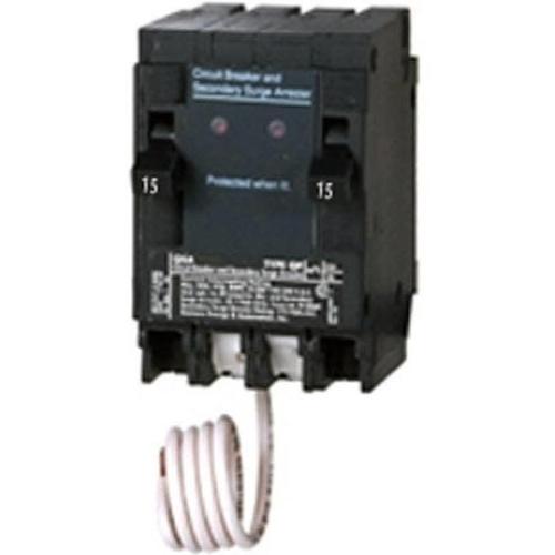SIEMENS 15A 1 POLE SURGE PROTECTION PUSH-IN CIRCUIT BREAKER QSA1515SPD-SIEMENS-DEALER SOURCE-Default-Covalin Electrical Supply