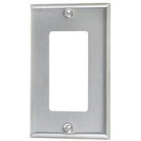1-GANG DECORATOR PLATE #430 S.S GRADE-VISTA-VISTA-Default-Covalin Electrical Supply