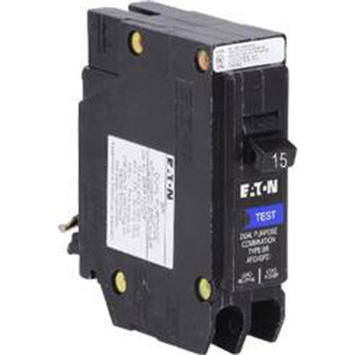  15 AMP - SINGLE POLE - COMBIMATION AFCI BREAKER ROCK & LOCK TYPE-EATON-VAUGHAN-Default-Covalin Electrical Supply 
