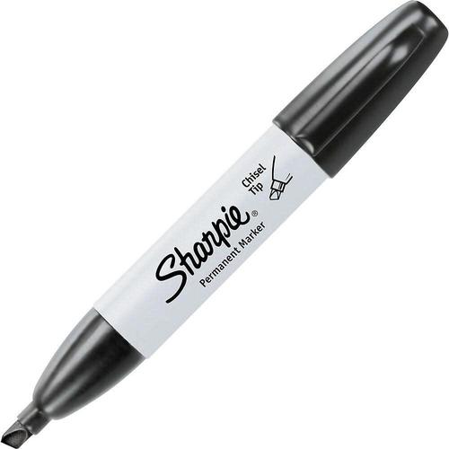 Sharpie Chisel Permanent Markers, Black-SHARPIE-STAPLES-Default-Covalin Electrical Supply