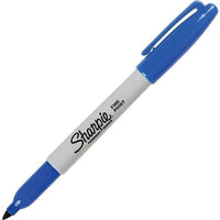 Sharpie Fine Permanent Markers, Blue-SHARPIE-STAPLES-Default-Covalin Electrical Supply