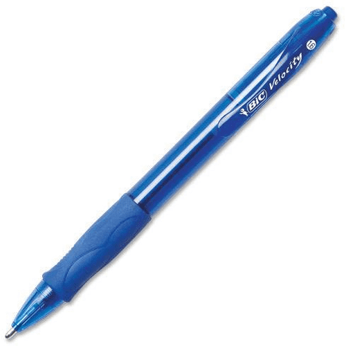 BIC Velocity Bold Ballpoint Pens, Retractable, 1.6 mm, Blue-BIC-STAPLES-Default-Covalin Electrical Supply