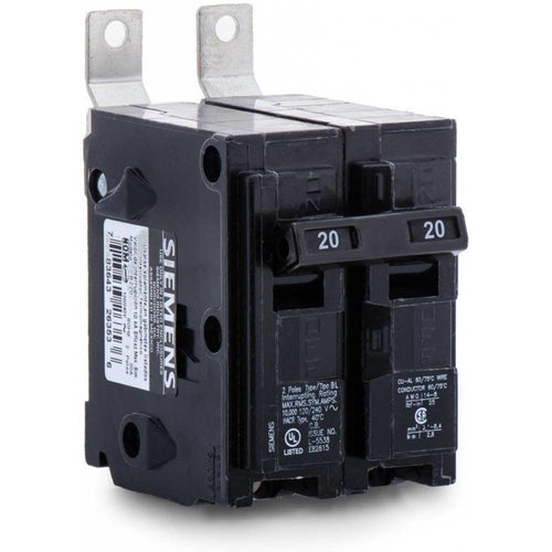 SIEMENS 2 POLE 20A BOLT-ON BREAKER B220-SIEMENS-DEALER SOURCE-Default-Covalin Electrical Supply