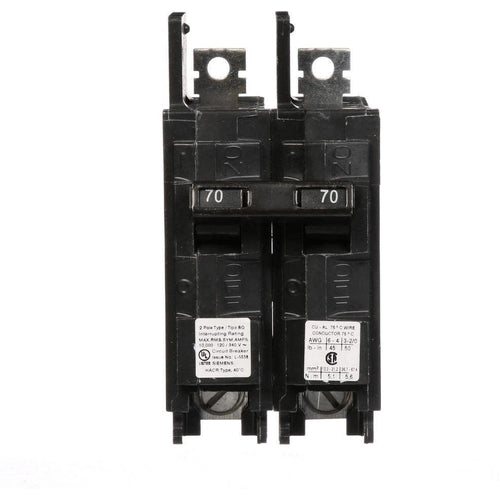 SIEMENS 2 POLE 70A BQ-TYPE BOLT-ON BREAKER BQ2B070-SIEMENS-DEALER SOURCE-Default-Covalin Electrical Supply