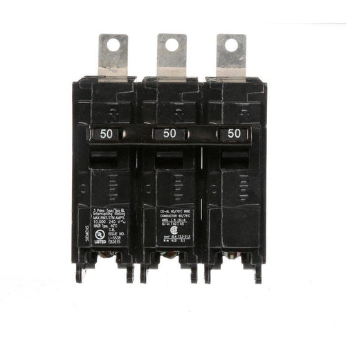 SIEMENS 3 POLE 50A BOLT-ON BREAKER B350-SIEMENS-DEALER SOURCE-Default-Covalin Electrical Supply