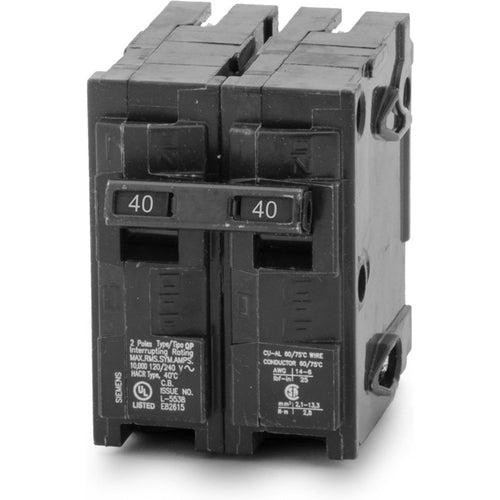   SIEMENS 2 POLE 40A PUSH-IN CIRCUIT BREAKER Q240-SIEMENS-DEALER SOURCE-Default-Covalin Electrical Supply  