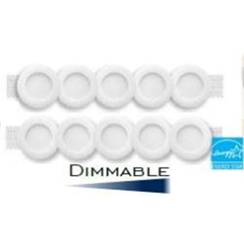 VISTA 9W 3K WHITE 10 PACK LED SLIM LIGHTS