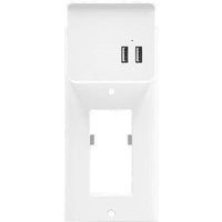 DECOR WALL PLATE DUAL USB PORTS-ORTECH-CROWN DISTRIBUTION-Default-Covalin Electrical Supply