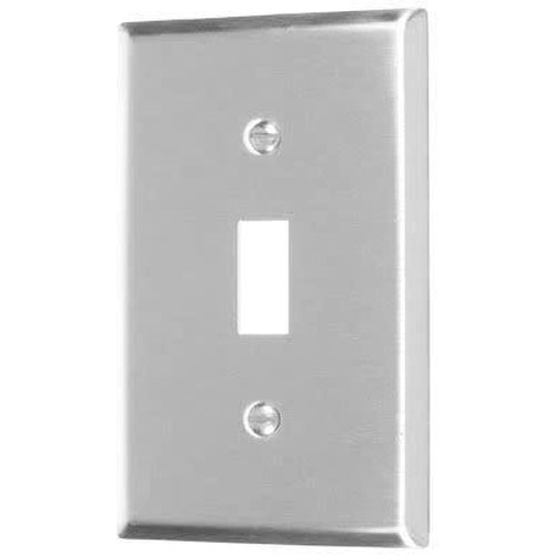 1-GANG TOGGLE PLATE #430 S.S GRADE-VISTA-VISTA-Default-Covalin Electrical Supply